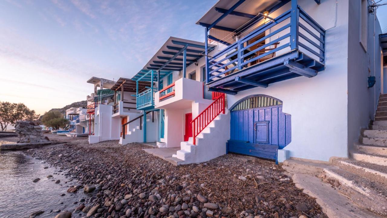 Blue Traditional Boathouse In Klima Klima  Dış mekan fotoğraf